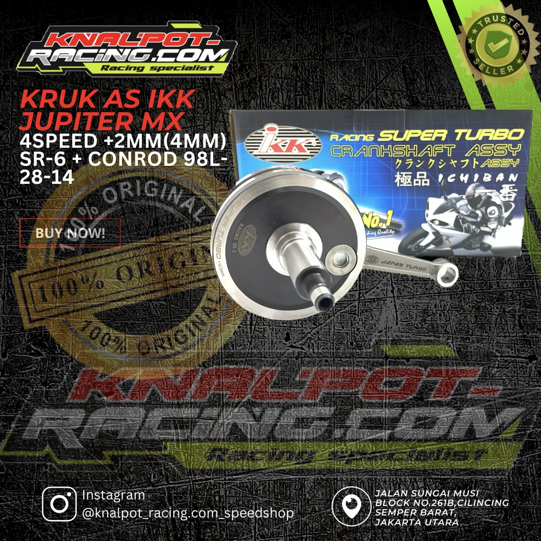 KRUK AS IKK YAMAHA JUPITER MX 4SPEED  +2MM(4MM) SR-6 + CONROD 98L-28-14